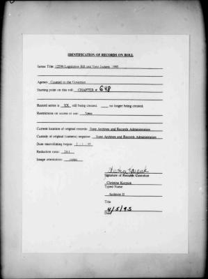 NYS Bill and Veto Jackets: 1993, Chapter 648