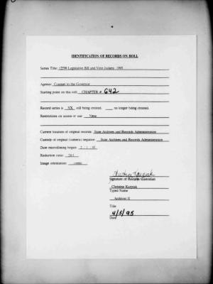 NYS Bill and Veto Jackets: 1993, Chapter 642