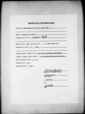 NYS Bill and Veto Jackets: 1993, Chapter 728