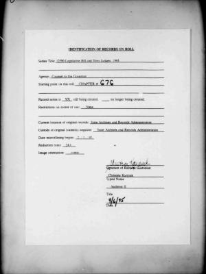 NYS Bill and Veto Jackets: 1993, Chapter 676