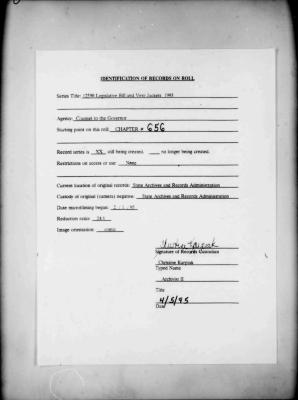 NYS Bill and Veto Jackets: 1993, Chapter 656