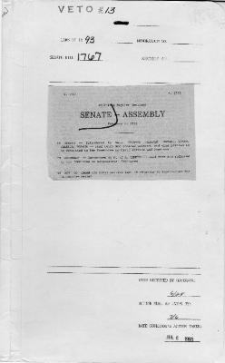 NYS Bill and Veto Jackets: 1993, Veto 13