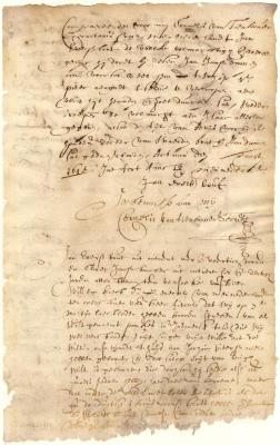 Declaration of Jan Evertsen Bout and Claes Jansen regarding the burning of Jochem Pietersen Kuyter's house