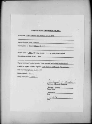 NYS Bill and Veto Jackets: 1992, Chapter 39