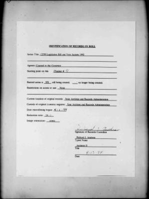 NYS Bill and Veto Jackets: 1992, Chapter 91