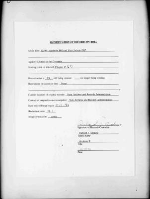 NYS Bill and Veto Jackets: 1992, Chapter 60