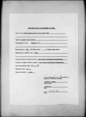NYS Bill and Veto Jackets: 1992, Chapter 89