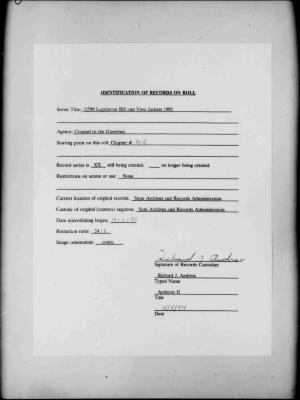 NYS Bill and Veto Jackets: 1992, Chapter 45