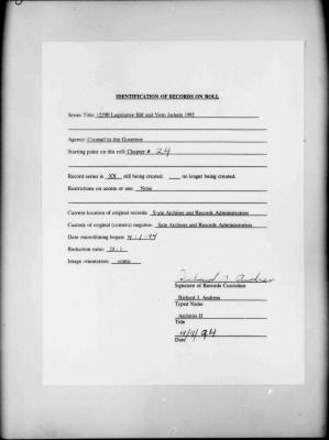 NYS Bill and Veto Jackets: 1992, Chapter 24