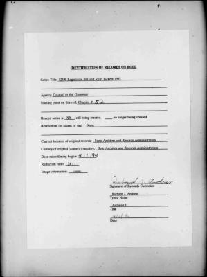 NYS Bill and Veto Jackets: 1992, Chapter 52