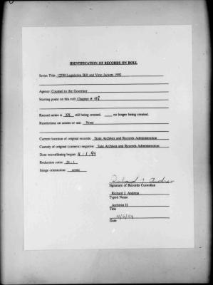NYS Bill and Veto Jackets: 1992, Chapter 48