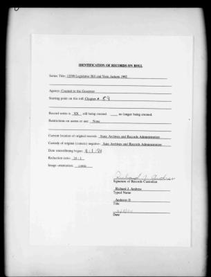NYS Bill and Veto Jackets: 1992, Chapter 59