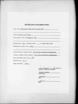 NYS Bill and Veto Jackets: 1992, Chapter 56