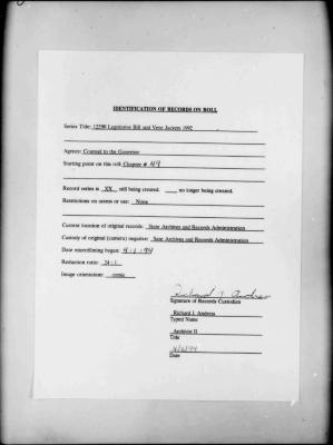 NYS Bill and Veto Jackets: 1992, Chapter 49