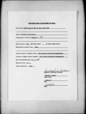 NYS Bill and Veto Jackets: 1992, Chapter 13