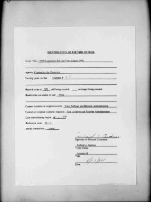 NYS Bill and Veto Jackets: 1992, Chapter 85