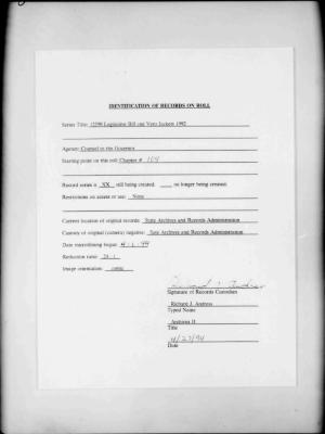 NYS Bill and Veto Jackets: 1992, Chapter 104