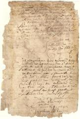 Declaration of Adam Mott regarding a debt due by William Lachem to Thomas Spicer
