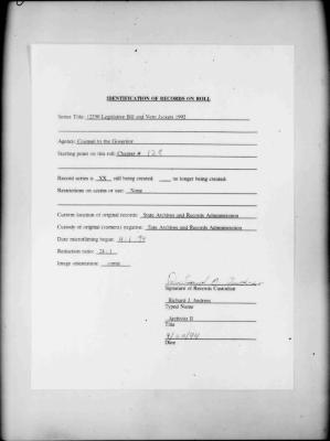 NYS Bill and Veto Jackets: 1992, Chapter 128
