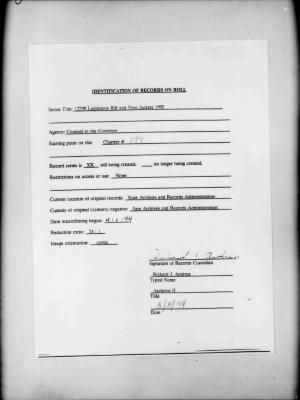 NYS Bill and Veto Jackets: 1992, Chapter 199