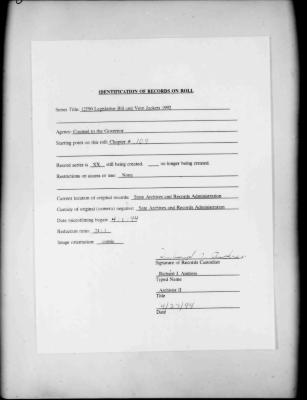 NYS Bill and Veto Jackets: 1992, Chapter 109