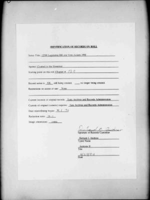 NYS Bill and Veto Jackets: 1992, Chapter 129