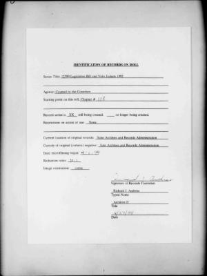 NYS Bill and Veto Jackets: 1992, Chapter 108