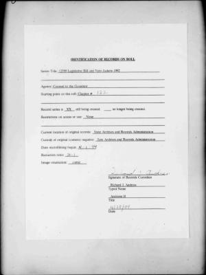 NYS Bill and Veto Jackets: 1992, Chapter 122