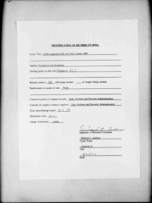 NYS Bill and Veto Jackets: 1992, Chapter 127