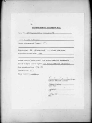 NYS Bill and Veto Jackets: 1992, Chapter 146
