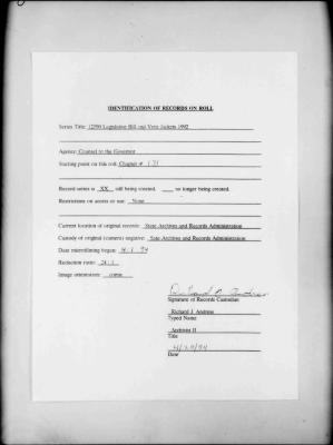 NYS Bill and Veto Jackets: 1992, Chapter 131