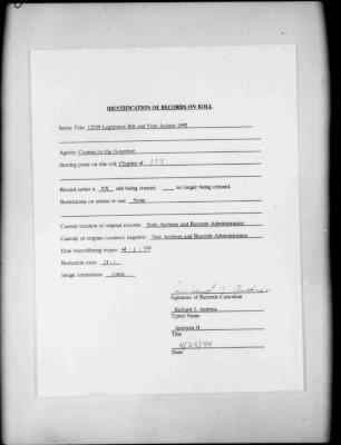 NYS Bill and Veto Jackets: 1992, Chapter 119