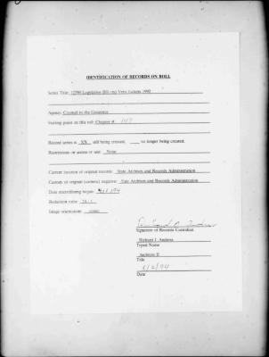 NYS Bill and Veto Jackets: 1992, Chapter 147