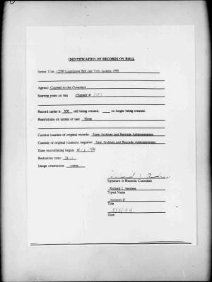 NYS Bill and Veto Jackets: 1992, Chapter 197