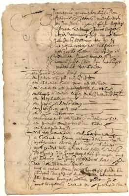 Inventory of effects left by Jan Jansen of St. Obyn at the house of Frederick Lubbertsen in the care of Jacob Wolphertsen