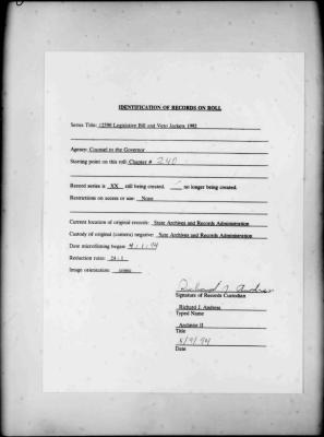NYS Bill and Veto Jackets: 1992, Chapter 240