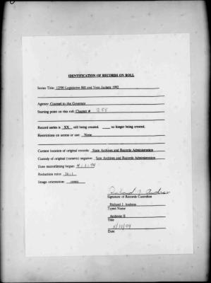 NYS Bill and Veto Jackets: 1992, Chapter 288