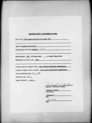 NYS Bill and Veto Jackets: 1992, Chapter 296
