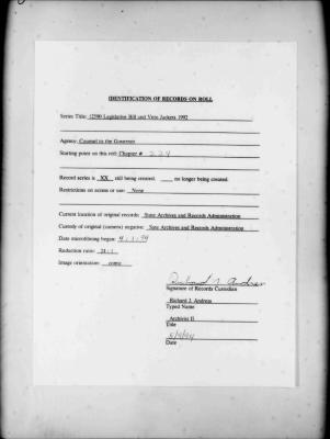NYS Bill and Veto Jackets: 1992, Chapter 224