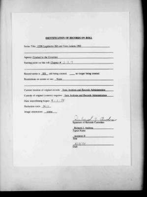 NYS Bill and Veto Jackets: 1992, Chapter 229