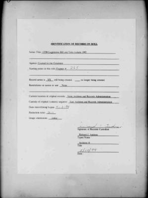 NYS Bill and Veto Jackets: 1992, Chapter 265