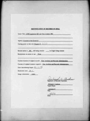 NYS Bill and Veto Jackets: 1992, Chapter 220