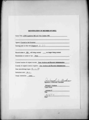 NYS Bill and Veto Jackets: 1992, Chapter 233