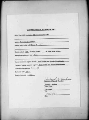 NYS Bill and Veto Jackets: 1992, Chapter 207