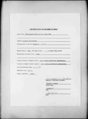 NYS Bill and Veto Jackets: 1992, Chapter 258