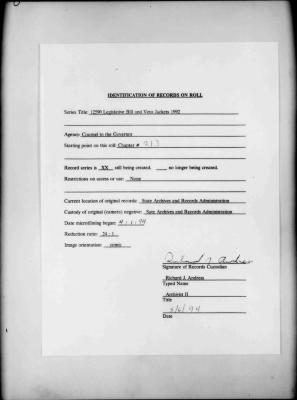 NYS Bill and Veto Jackets: 1992, Chapter 213