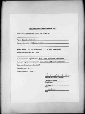 NYS Bill and Veto Jackets: 1992, Chapter 210