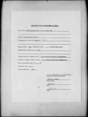 NYS Bill and Veto Jackets: 1992, Chapter 262