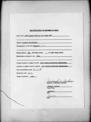 NYS Bill and Veto Jackets: 1992, Chapter 303
