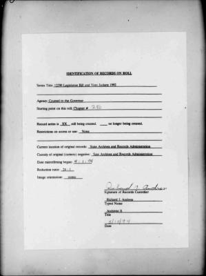 NYS Bill and Veto Jackets: 1992, Chapter 286